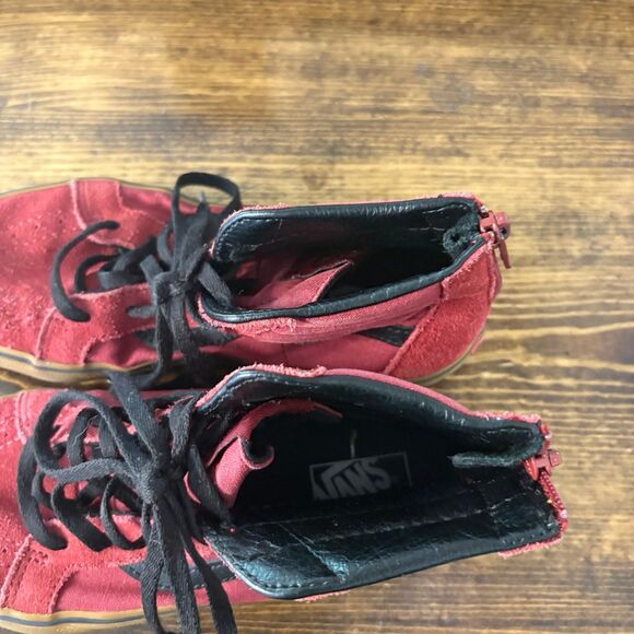 Vans Burgundy‎ Sneakers Size 3 - Picture 4 of 9